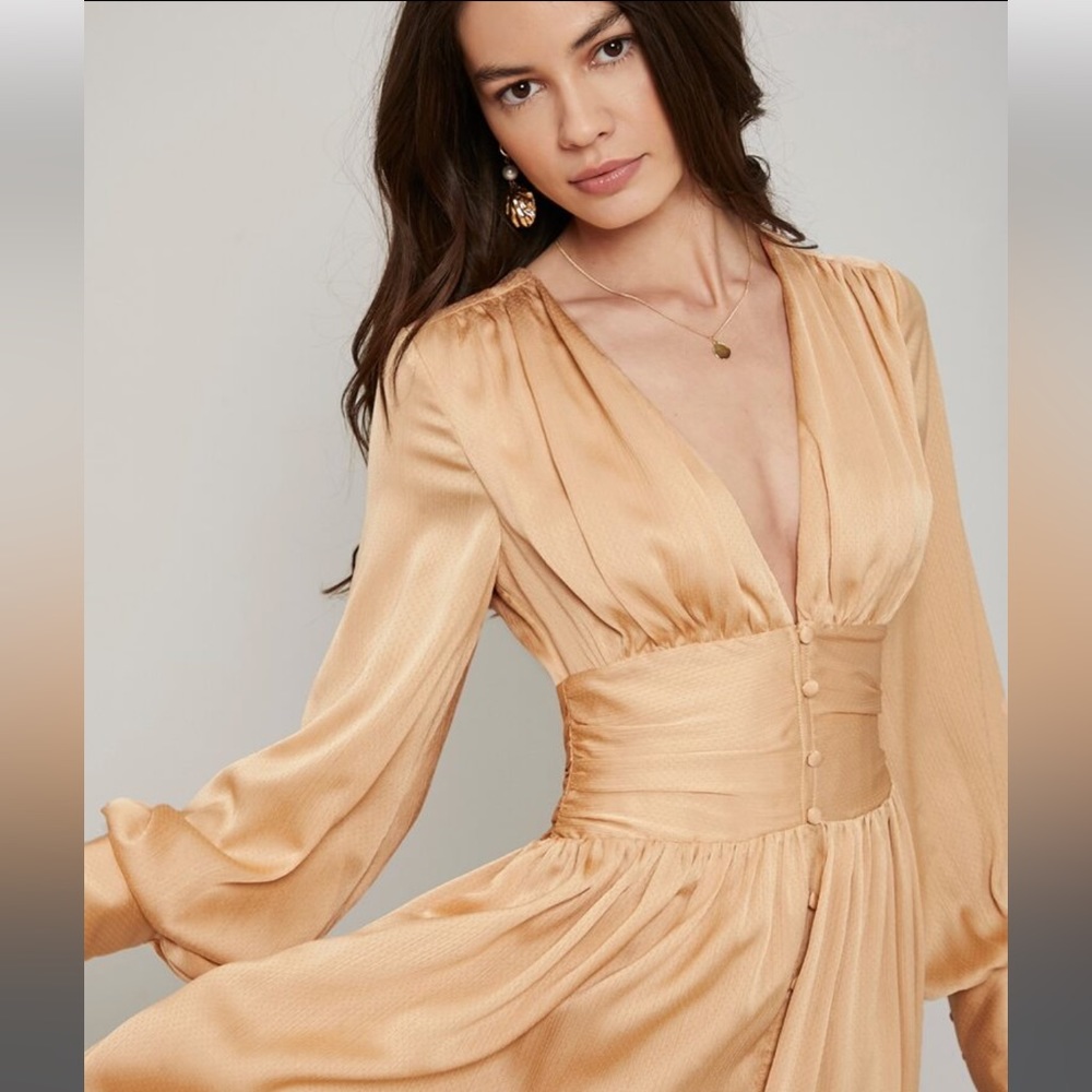 Shein Motf Premium Empire Waist Flowy Dress Size M - Picture 4 of 6